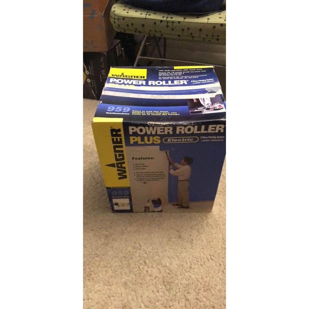 New Wagner Power Roller Plus Electric #959 Paint in Half the Time! 8 pieces